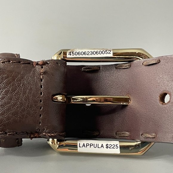 MaxMara Women\'s Brown Leather Wide Belt, Size S